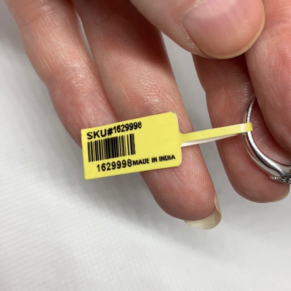 Karis collection Round Diamonds cluster w/Platinum over Bond Brass ring J-27 - Picture 7 of 8